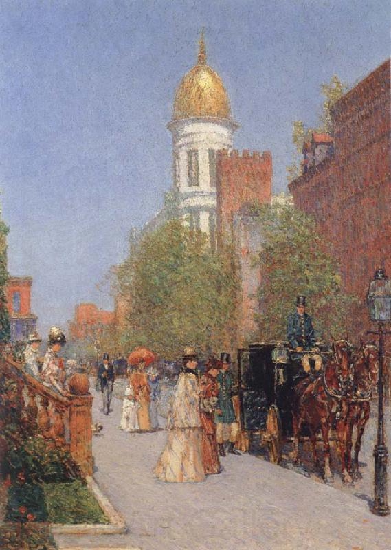 Childe Hassam A Spring Morning France oil painting art